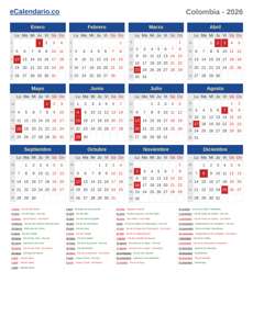 Calendario 2026